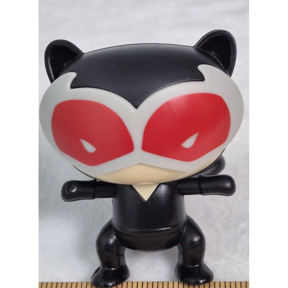 Action Figure Burger King Kids OS Black Red Mask DC Comics Catwoman Chibi Style